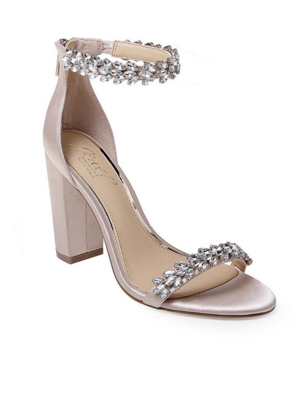 Badgley Mischka Jewel Size 8.5 Women's Mayra Block Heel Evening Sandals